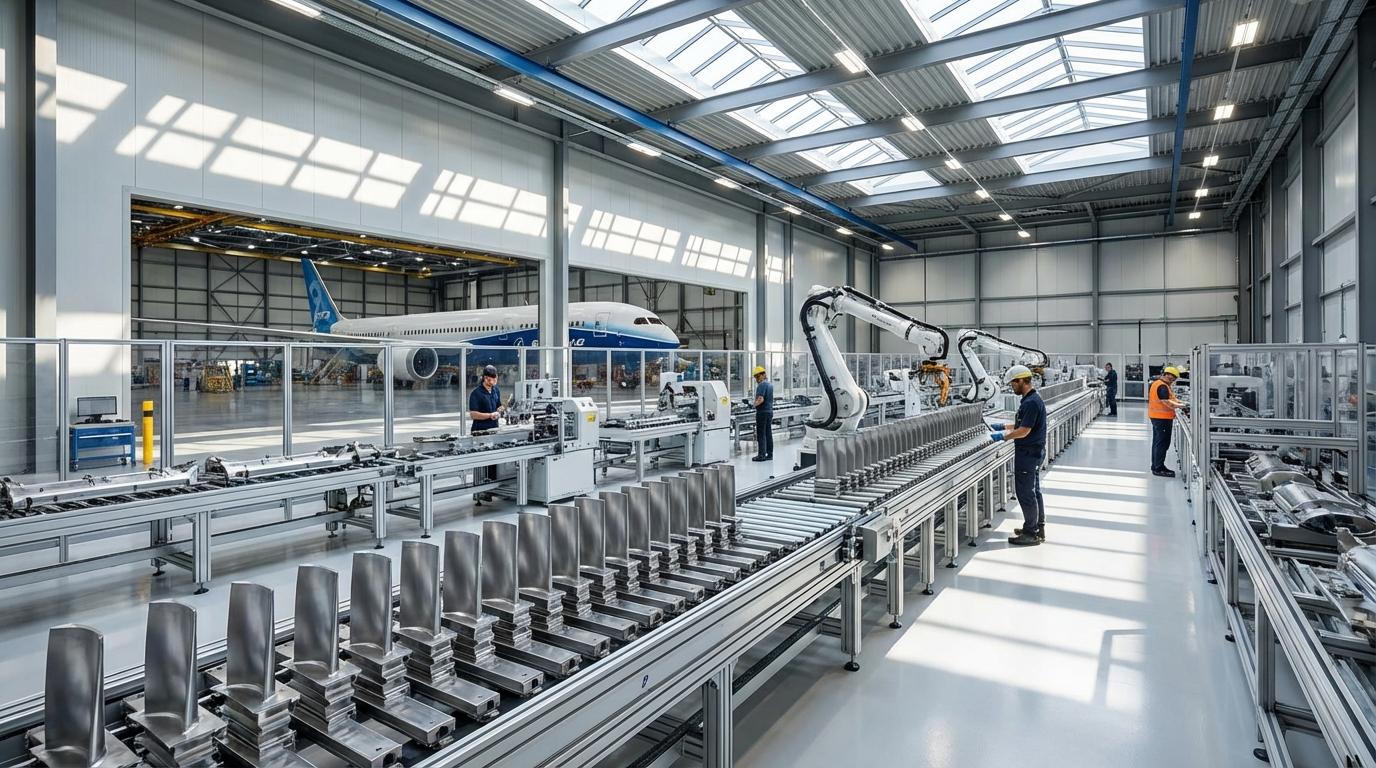 항공기 정밀 부품 제조 공정