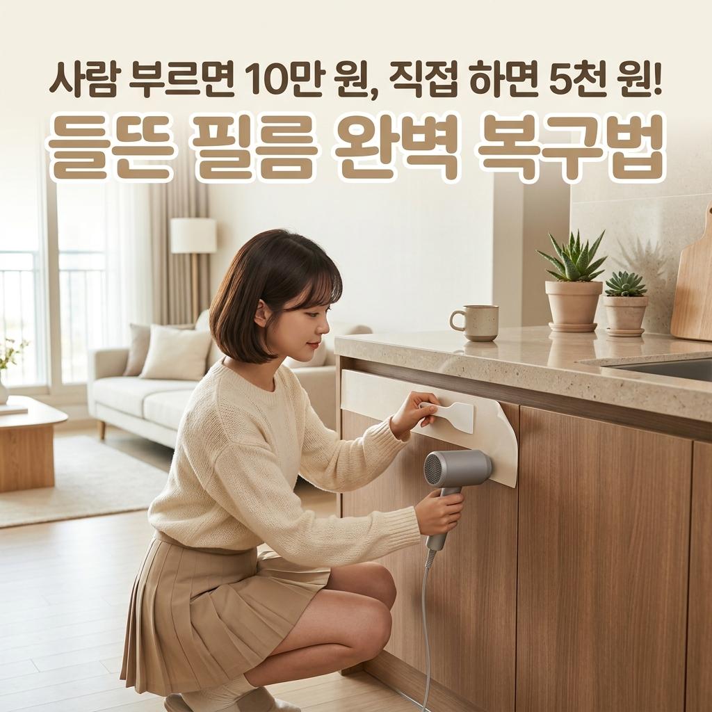 인테리어 필름 단점 들뜸 30평대 보수 비용 절감 해결책
