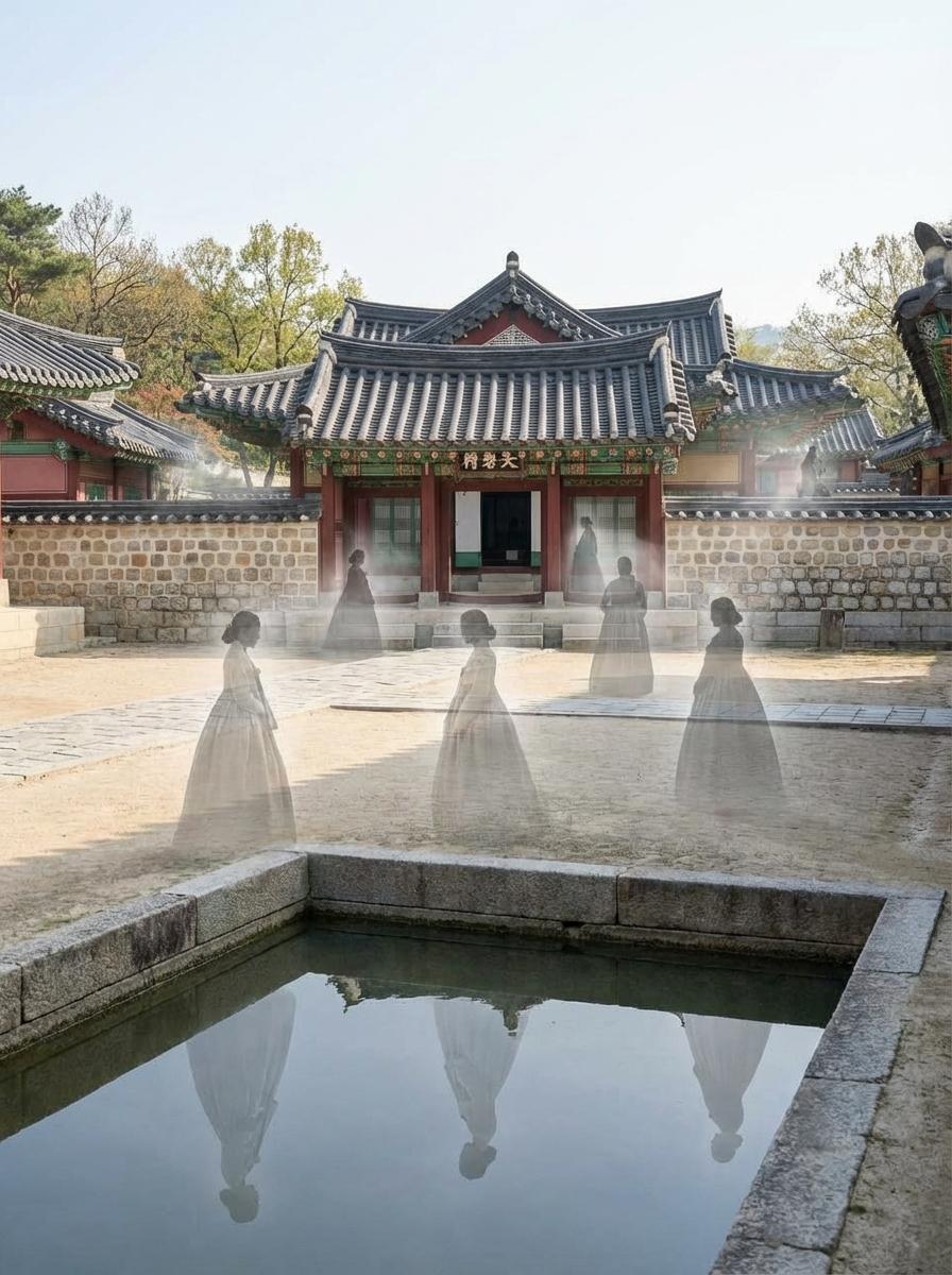 칠궁 내 고목과 전통 건축물