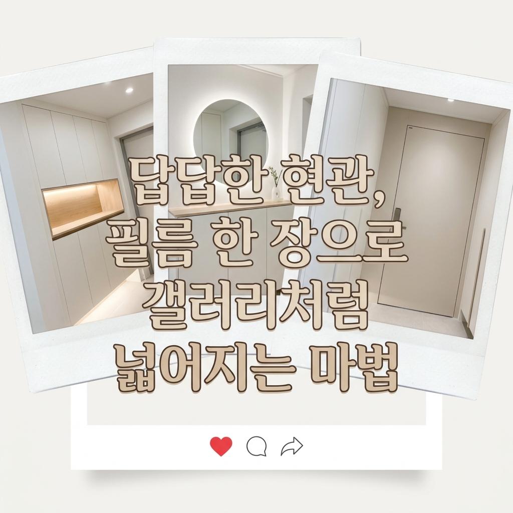 신발장 인테리어 필름 컬러 선택으로 좁은 현관 2배 넓게 만드는 리폼 노하우