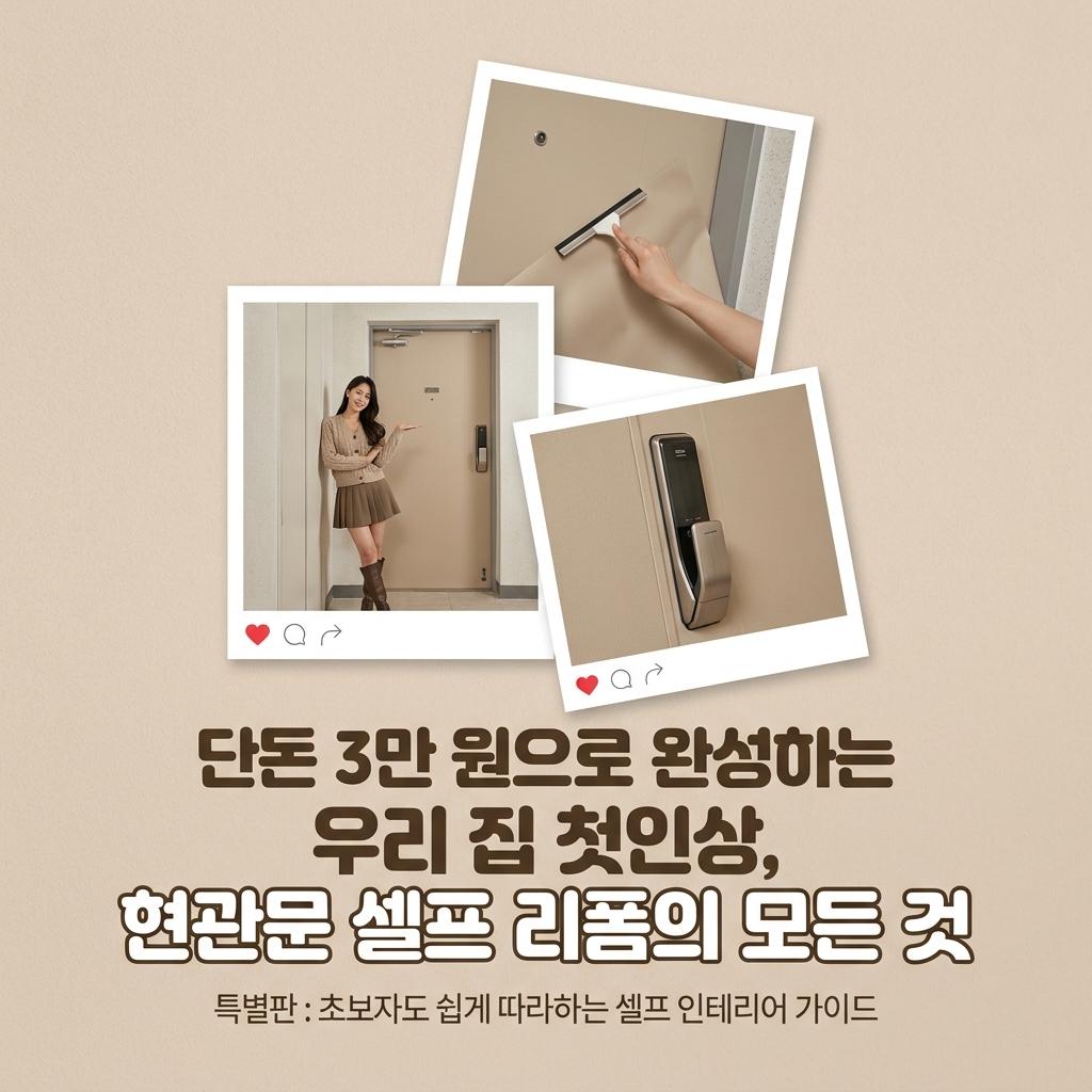 현관문 시트지 리폼 분당 한솔마을 18평 솔직 후기 장단점 비교 비용 공개