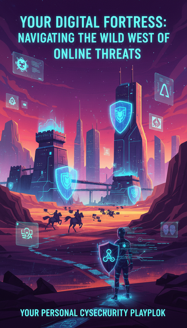A sleek, abstract depiction of cybersecurity, possibly with glowing circuit lines and a shield icon, illustrating digital protection.