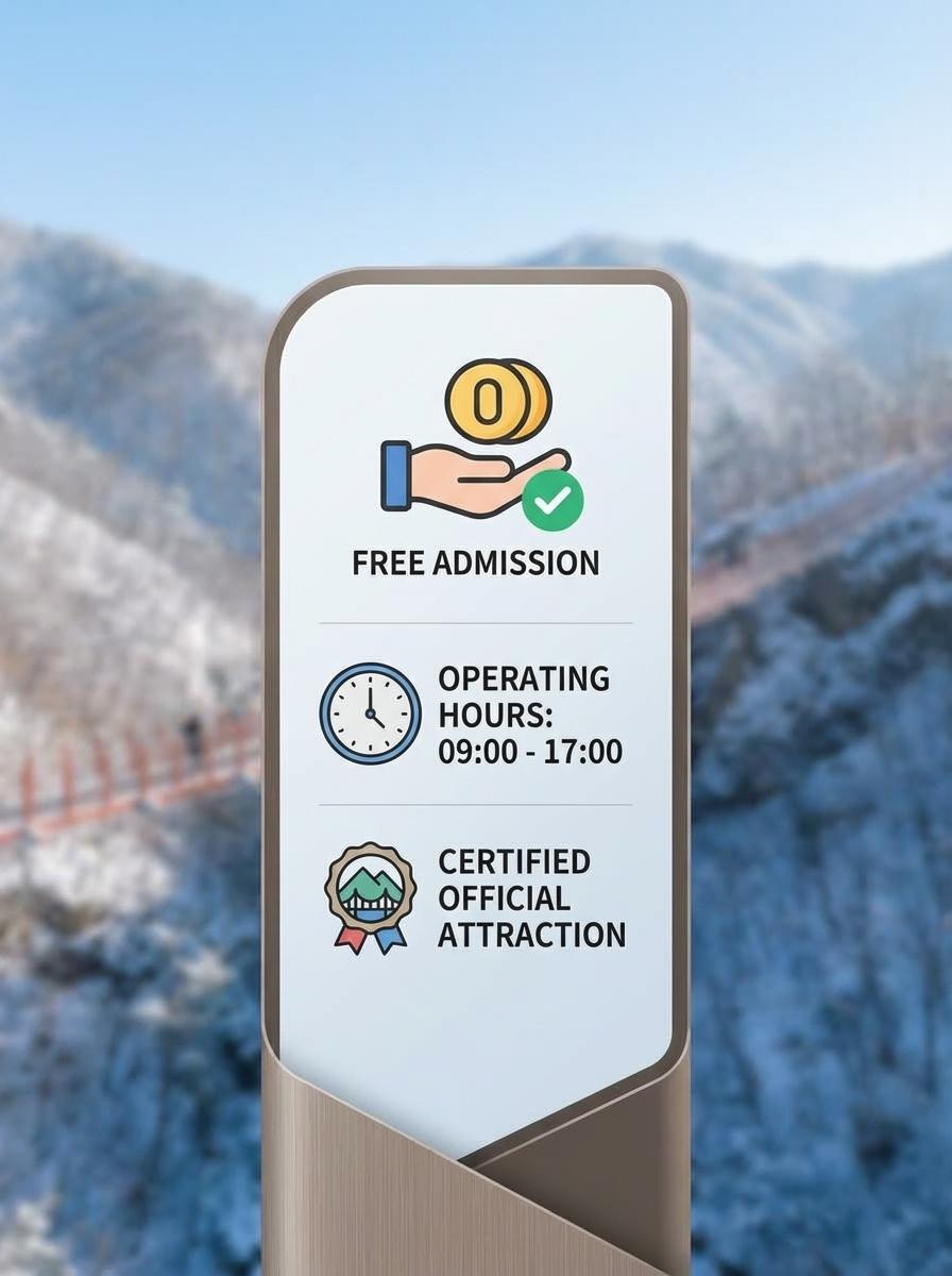 감악산 출렁다리 안내 및 요금표