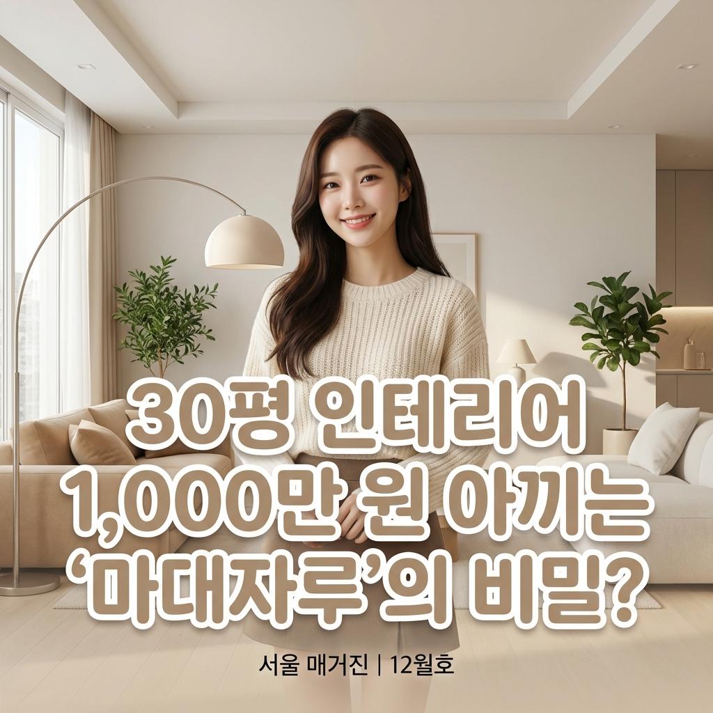 30평 아파트 인테리어 비용 1천만원 줄이는 반셀프 시공 현실 후기와 견적서 비교