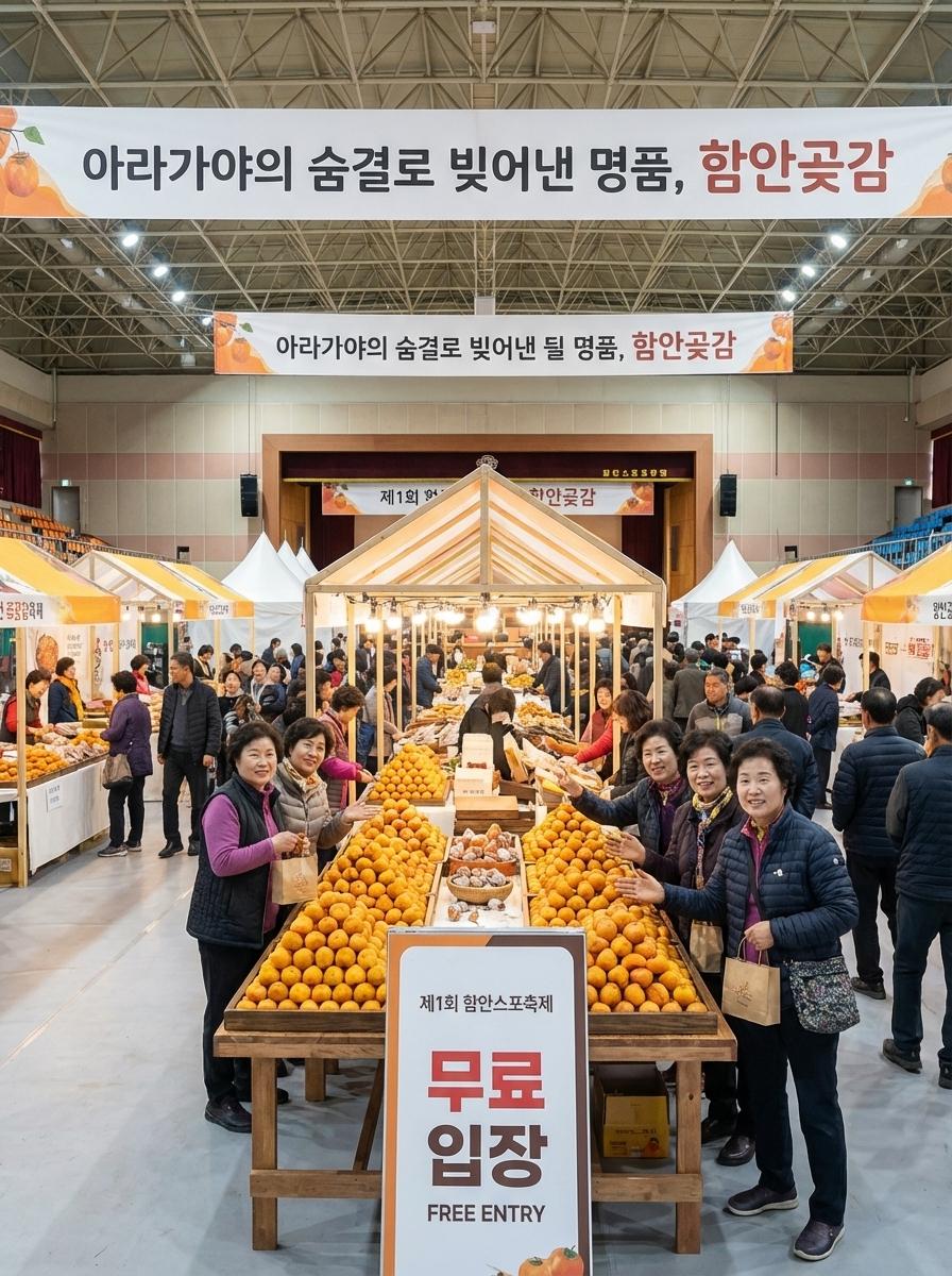 함안곶감축제장 전경