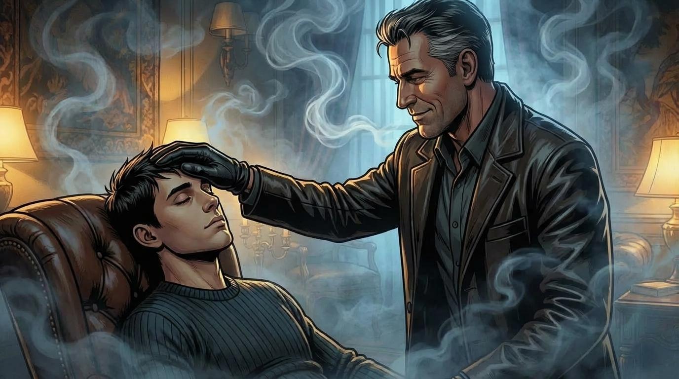 The final submission gloved hand on forehead blowing smoke in bun-E's face