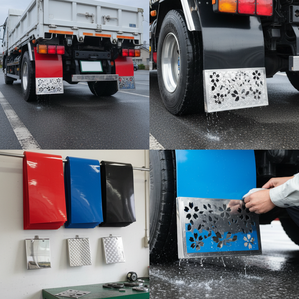 トラックカスタムの泥除けイメージ