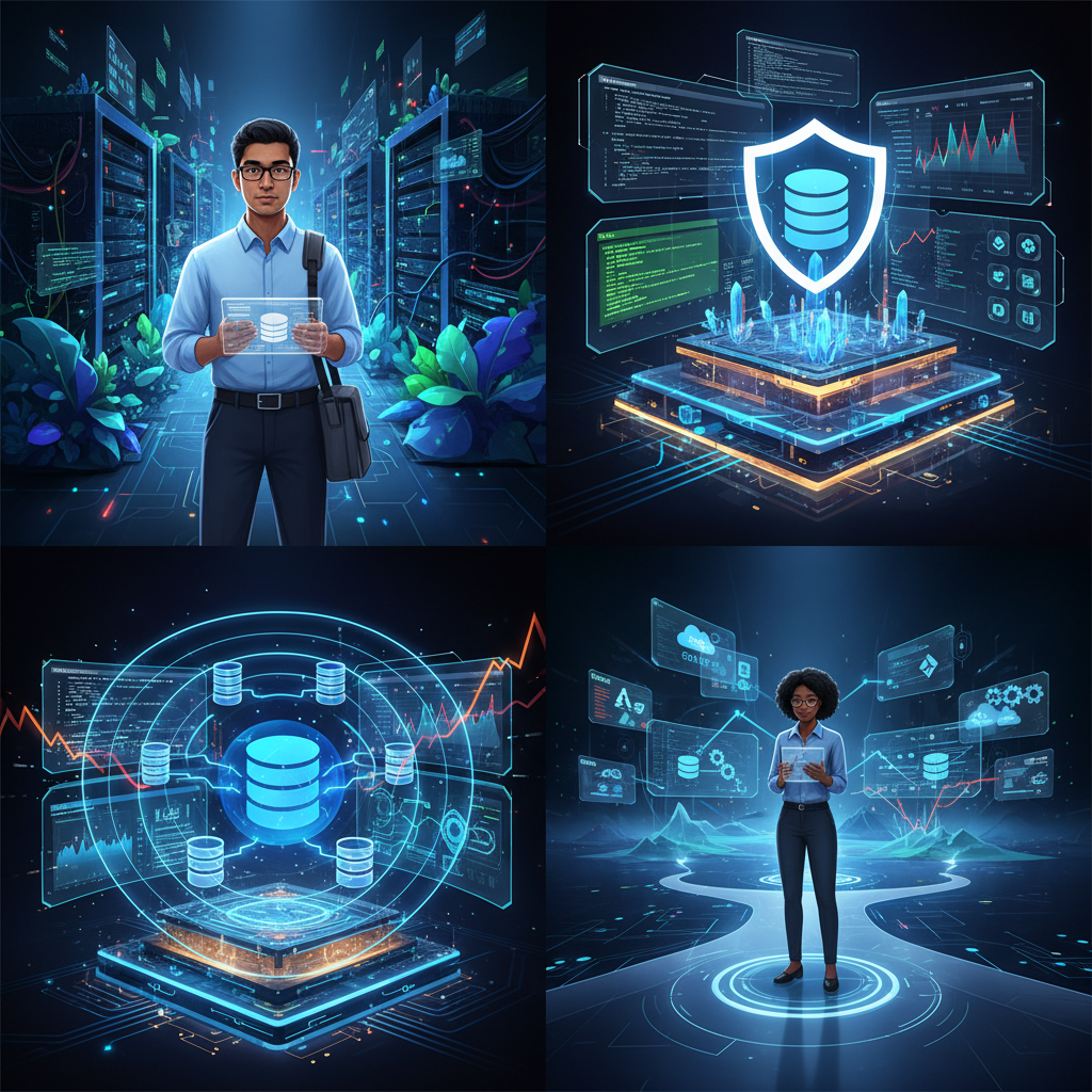 An image depicting routine database operations and monitoring tools