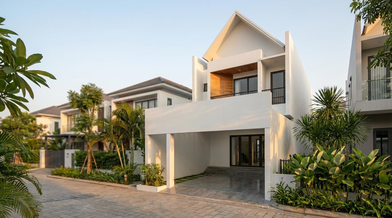 Three-Quarter View of the Architectural Design