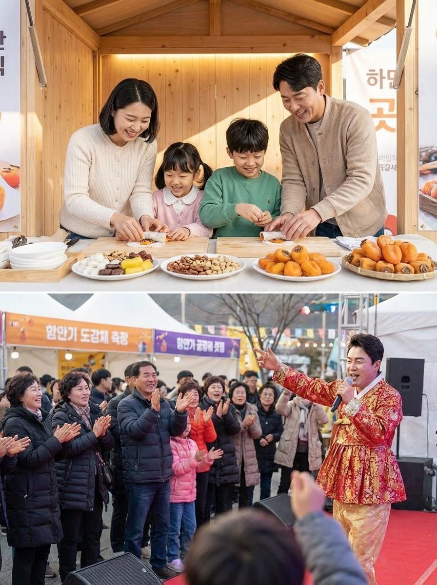 곶감말이떡 만들기 체험 현장