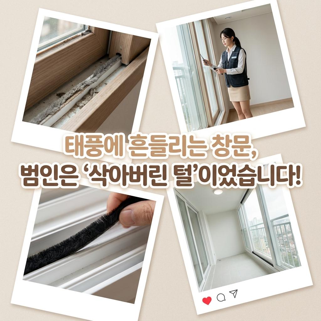 수원 샷시 수리 지조&middot;박나래도 선택한 장안구 모헤어 교체, 태풍 대비 창문 흔들림 방지 비결