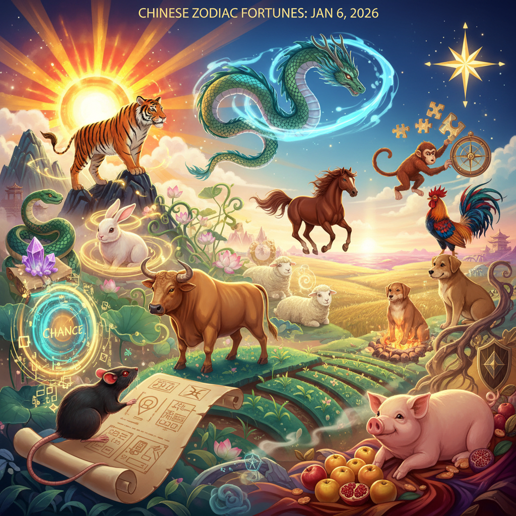 전통적인 동양화풍으로 그려진 12지신 동물들이 모여있는 이미지