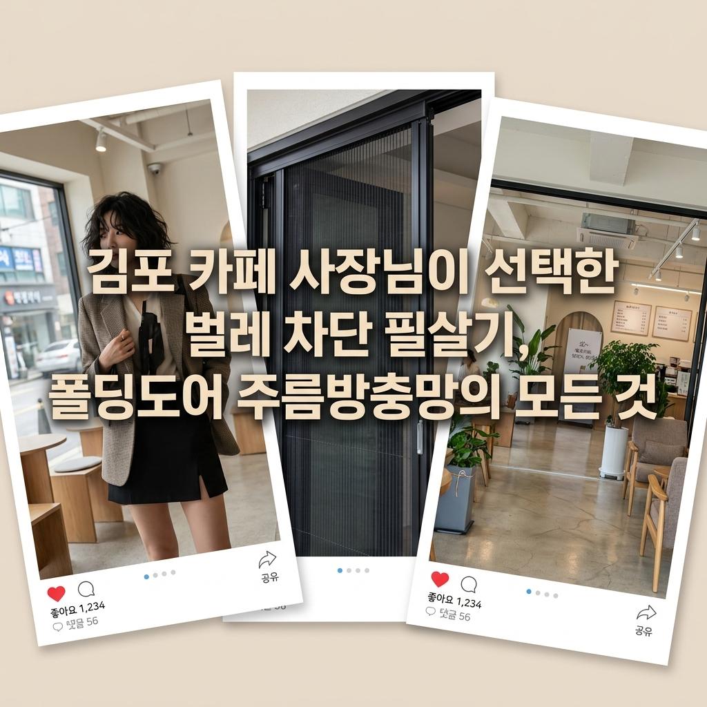 김포 상가 폴딩도어 방충망 솔직 후기 및 비용 공개, 카페 사장님 필독 장단점 비교
