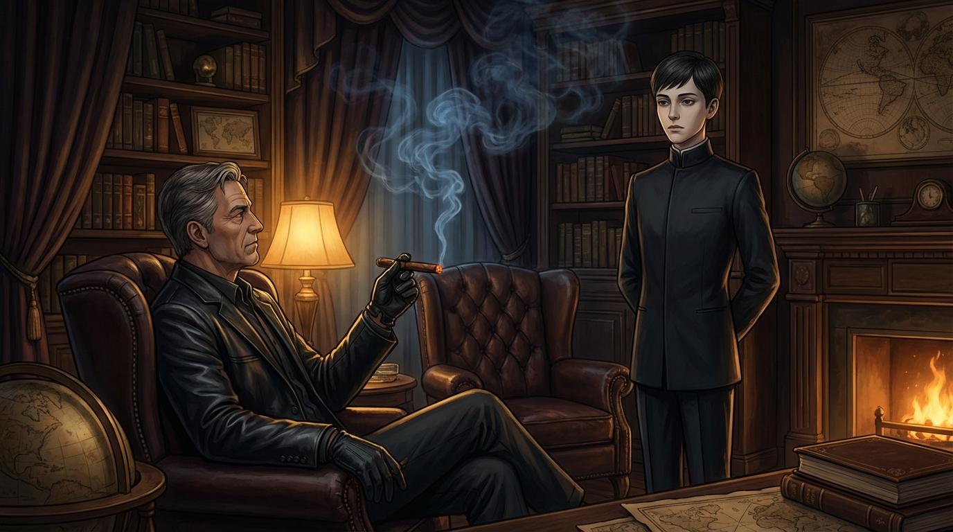 The Master in his smoke-filled study