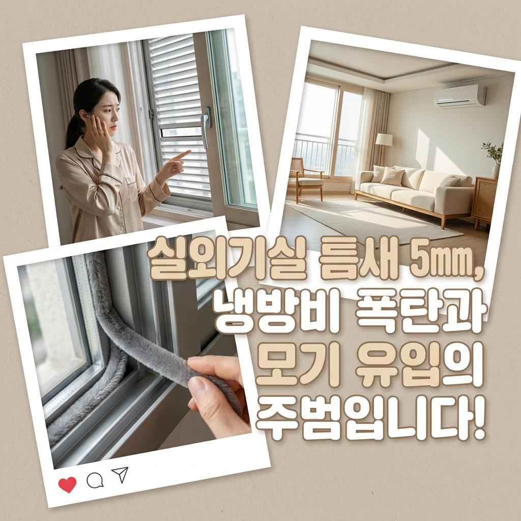 용인 아파트 에어컨 실외기 틈새 막아 3040 거실 열기 역류 방지하고 실외기실 틈새로 들어오는 모기 완벽 차단 꿀팁