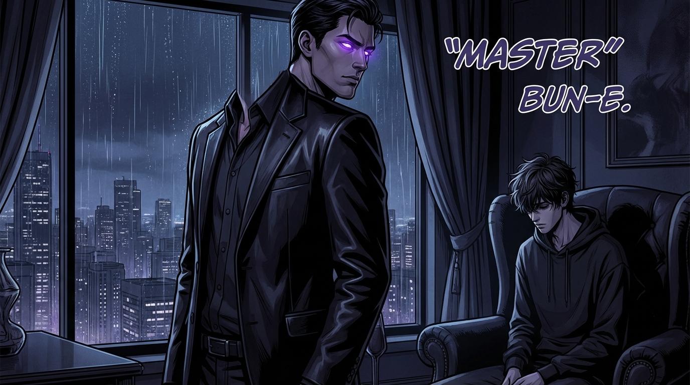 The Master and Bun-E in the apartment