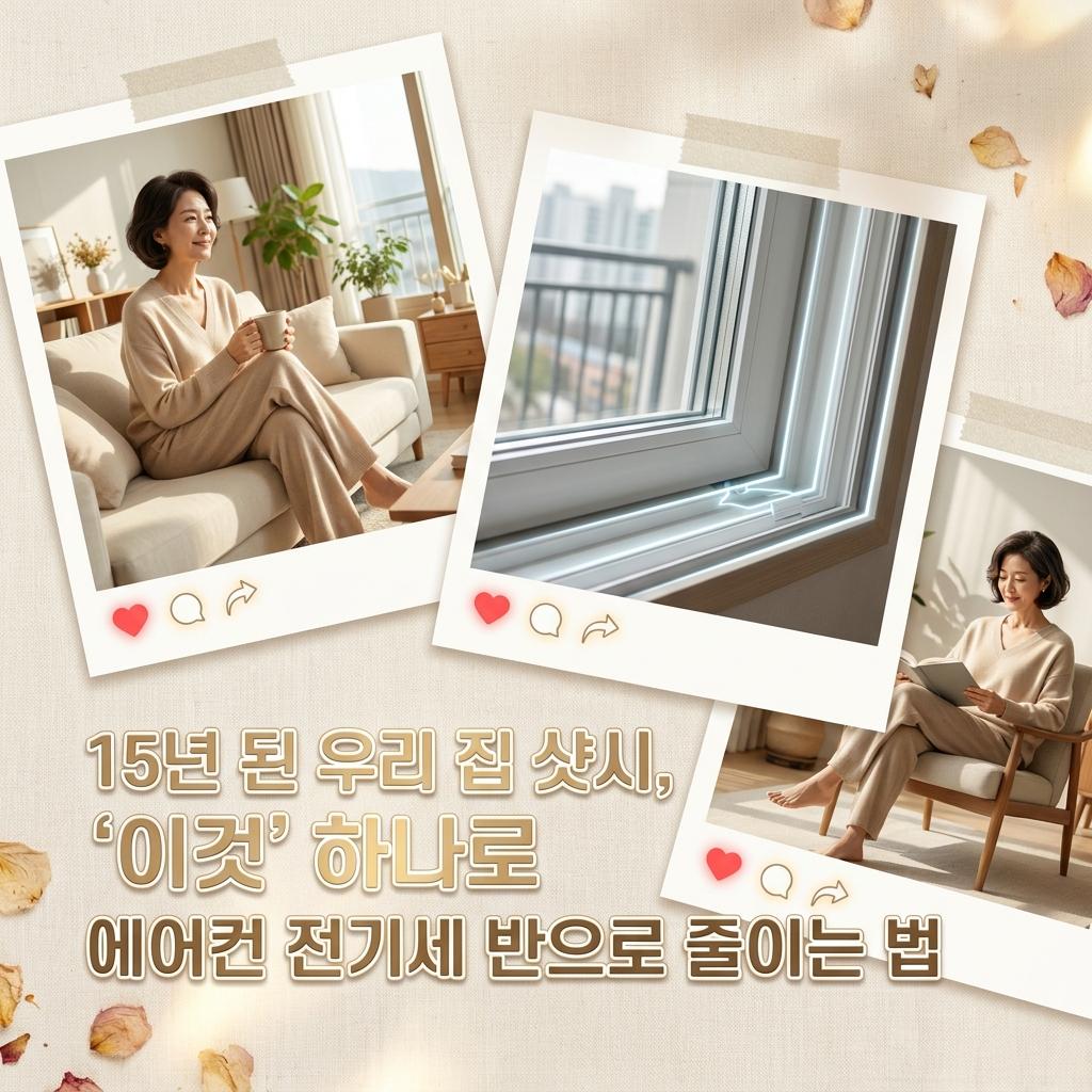 동백동 샷시 모헤어 교체로 4060 세대 고민인 인버터 에어컨 전기세 폭탄 해결하기