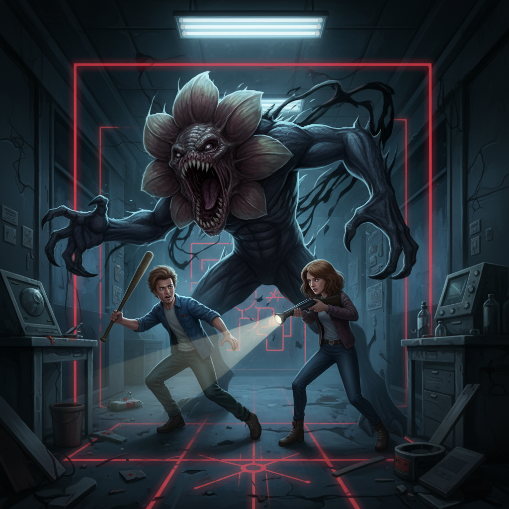 데모고르곤과 생존자들의 추격전