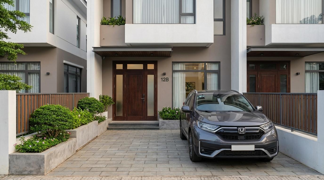 Cổng vào nhà phố