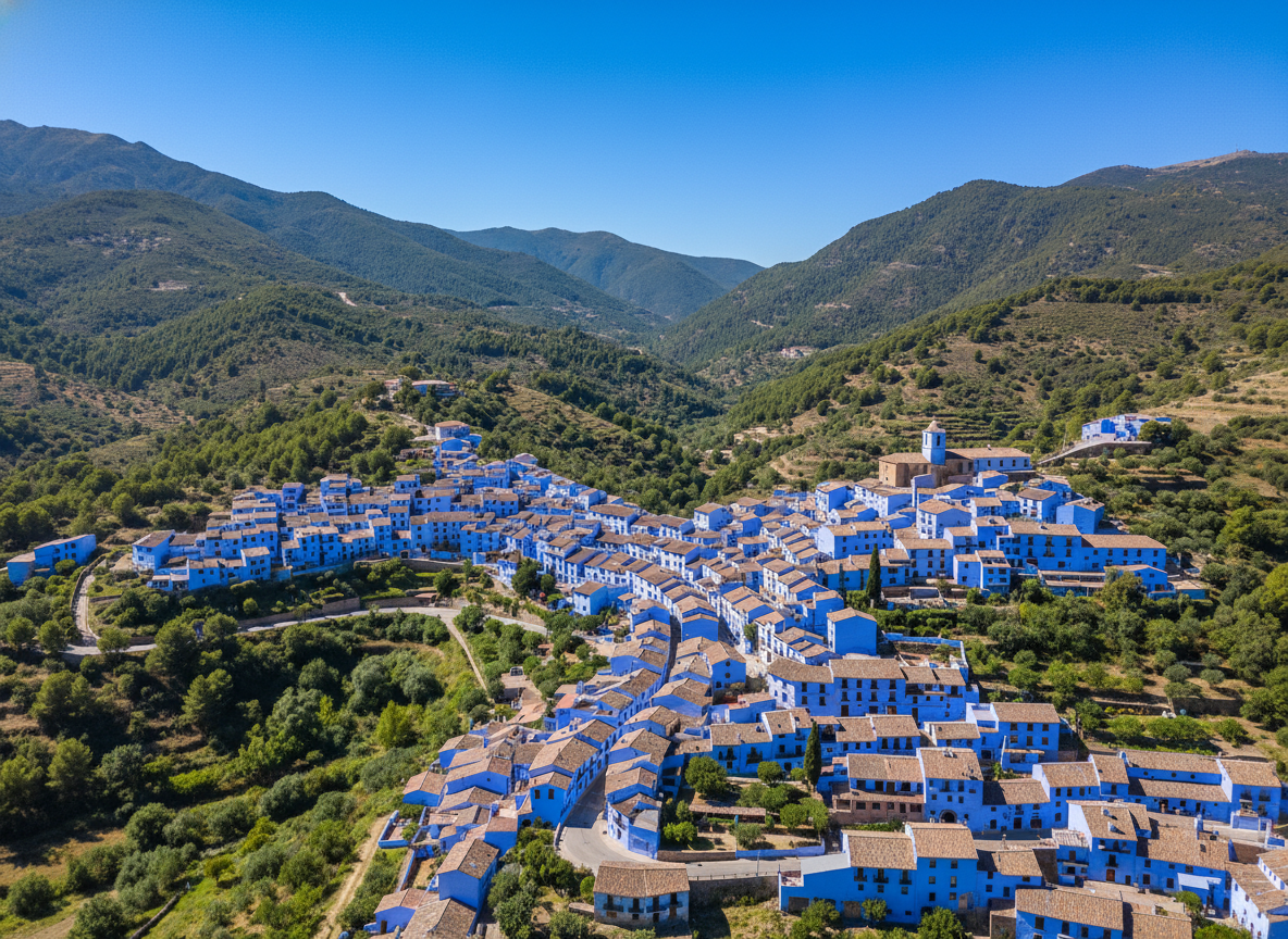 Júzcar wide view