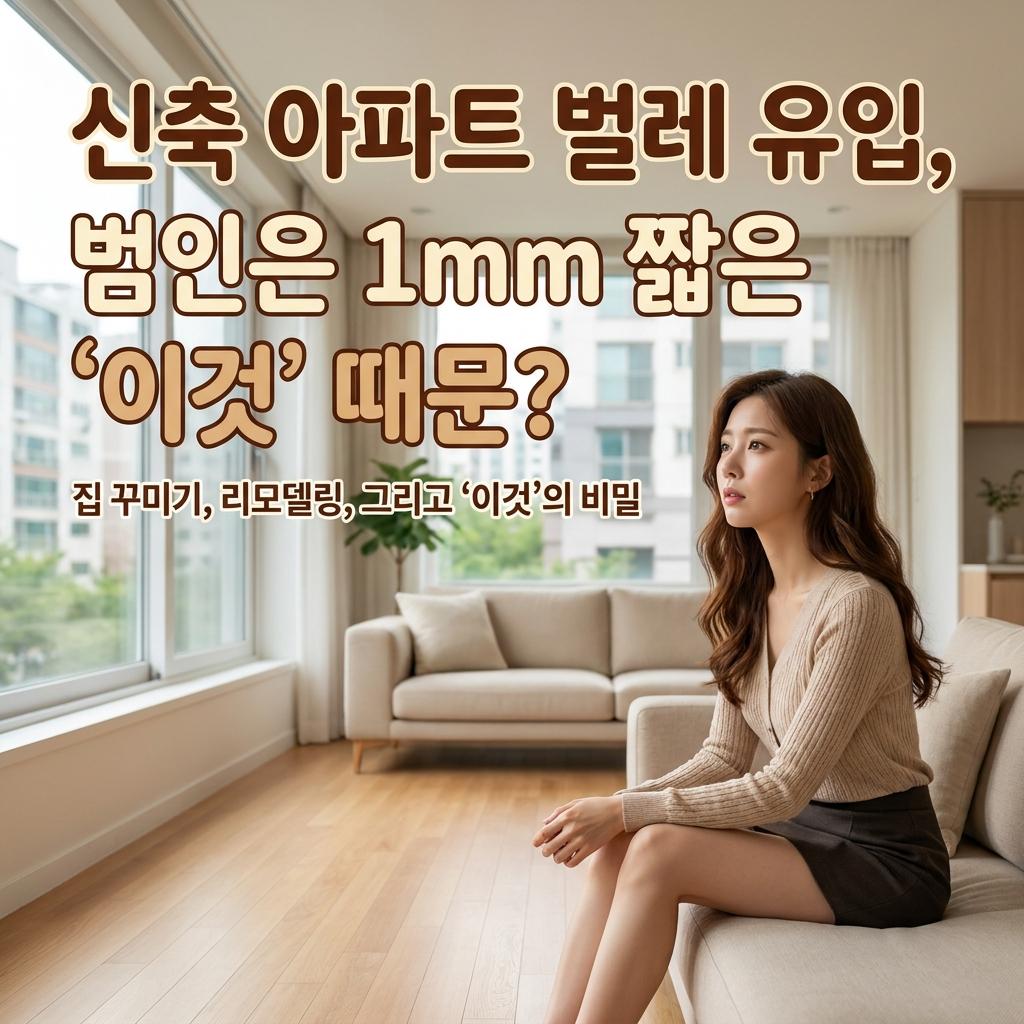 역북동 신축 샷시 벌레 해결! 30평대 아파트 산모기 막는 방풍털 보수법