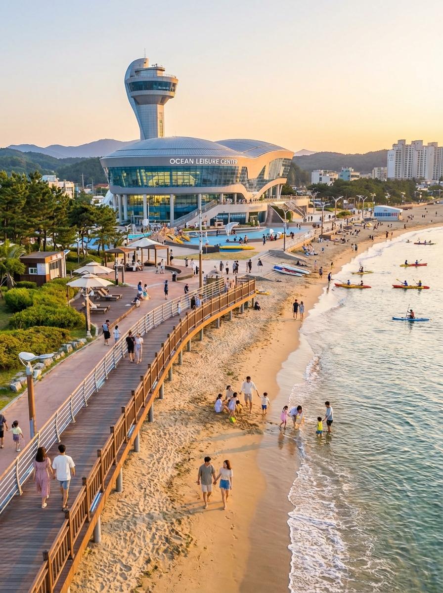 울산 일산해수욕장 야경 조감도