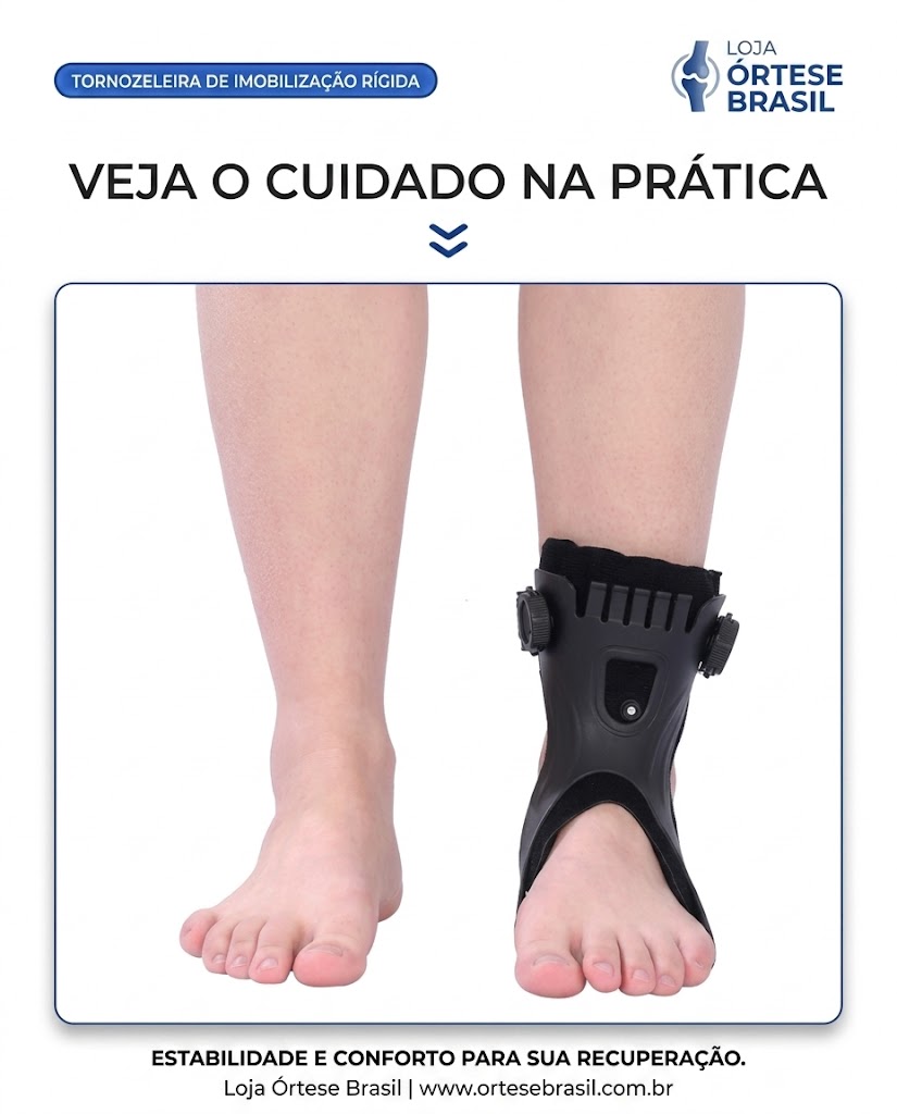 Paciente usando &oacute;rtese