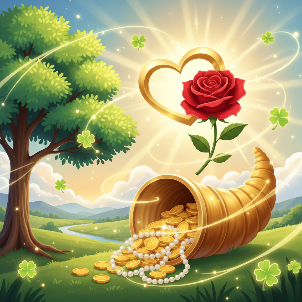 개인 생일 운세 배너 이미지: 반짝이는 별과 황금색 기운이 감도는 신비로운 풍경