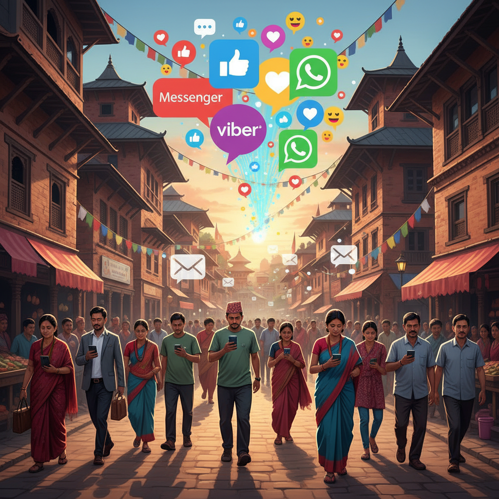 Generated Image 2: Nepal Telecom Tower with a vibrant sky