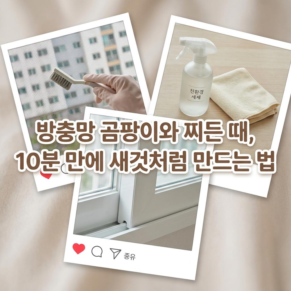 청소광 브라이언도 강조한 방충망 청소 창틀 곰팡이 제거 및 방충망 교체 비용 절약 가이드
